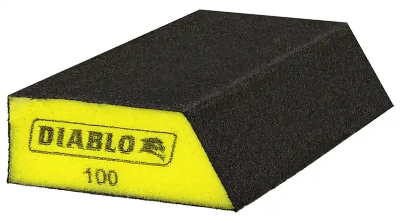 Diablo 5 In. L X 3 In. W X 1 In. 100 Grit Fine Angled Sanding Sponge