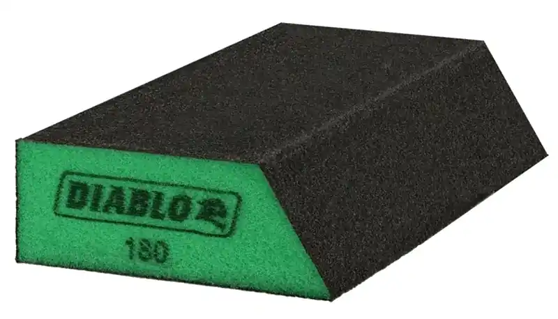 Diablo 5 In. L X 3 In. W X 1 In. 180 Grit Ultra Fine Angled Corner Sanding Sponge