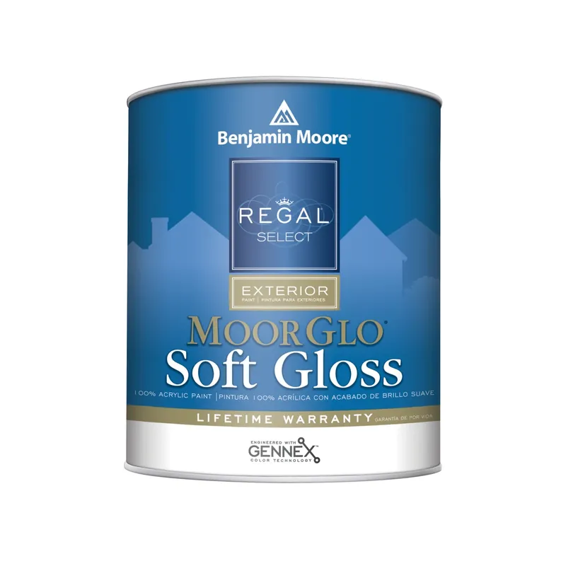 Regal Select Soft Gloss White Water-based Exterior Paint 1 Quart