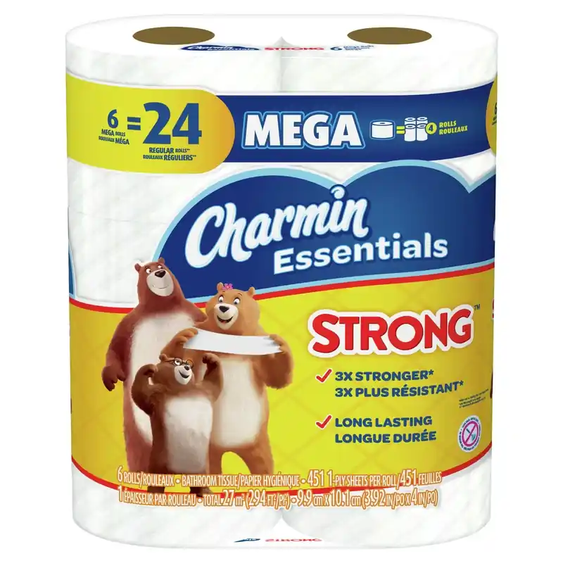 Charmin Essentials Strong Toilet Paper - 451.0 Ea X 6 Pack