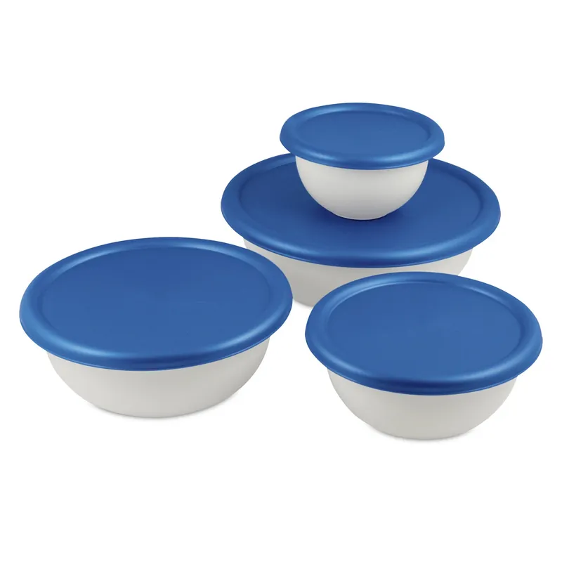 Sterilite White Bowl Set 4 Pk