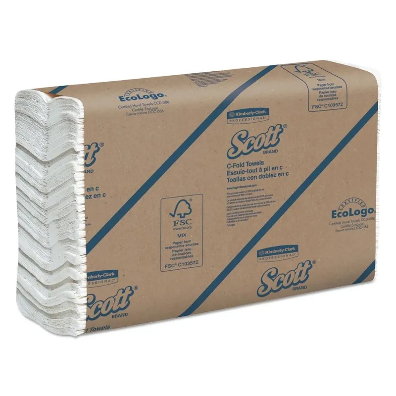 10-1/10 In. X 13-1/5 In. C-Fold Paper Towels 100% Recycled (200/Pack, 12 Packs/Carton)