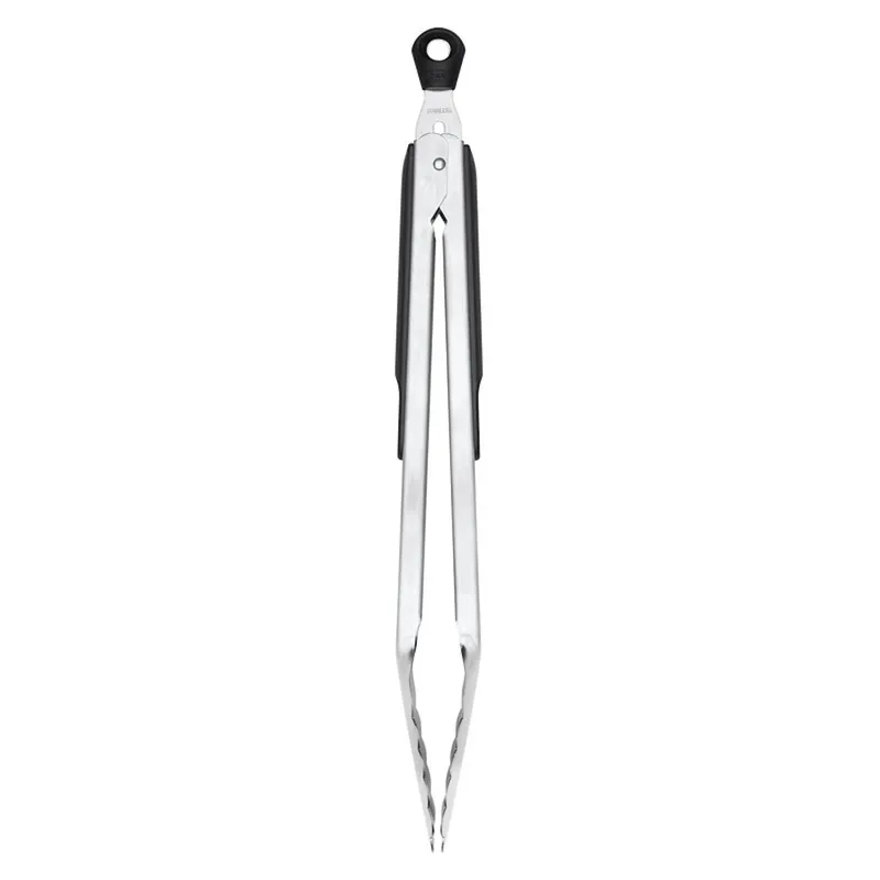Good Grips Kitchen Tongs, Locking, Stainless Steel/Black, 12-In.