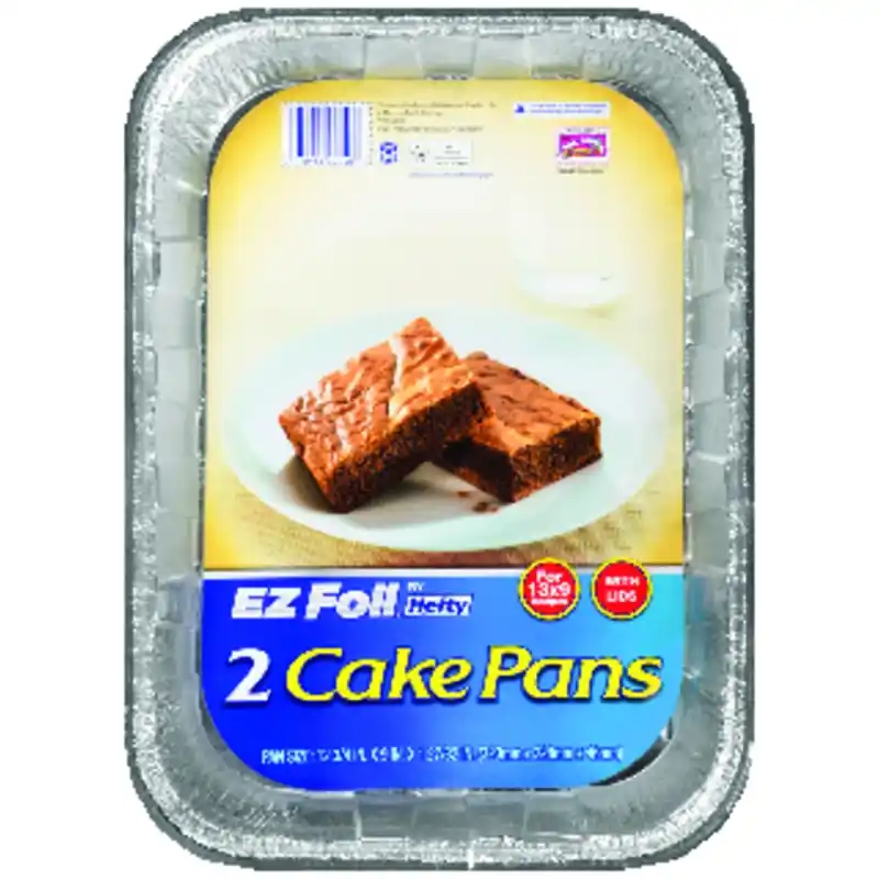 Hefty EZ Foil 9 In. W X 13 In. L Cake Pan 2 Pc