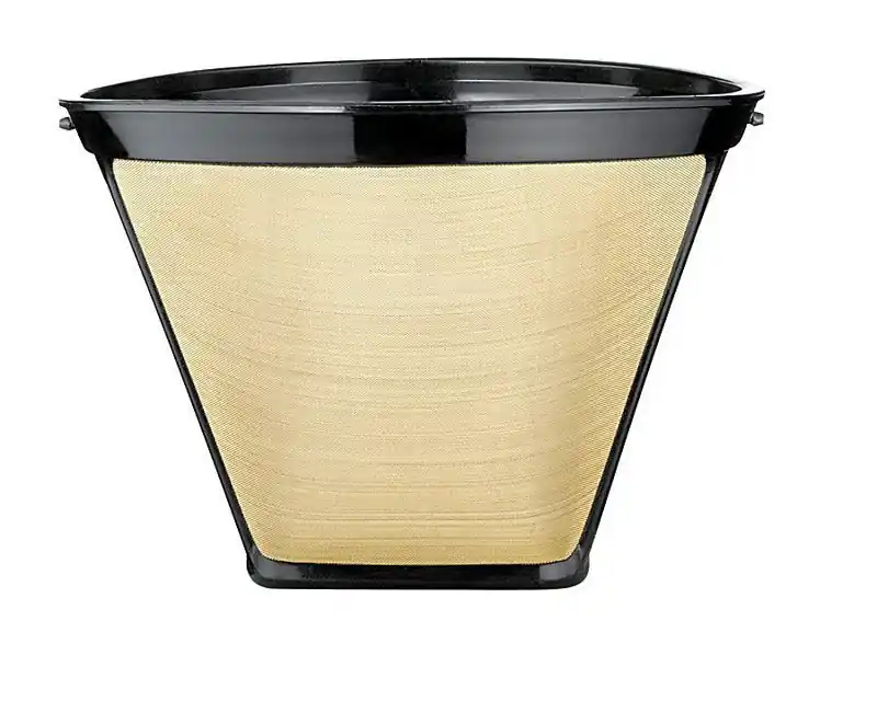 Medelco 12 Cups Black/Gold Cone Coffee Filter 1 Pk