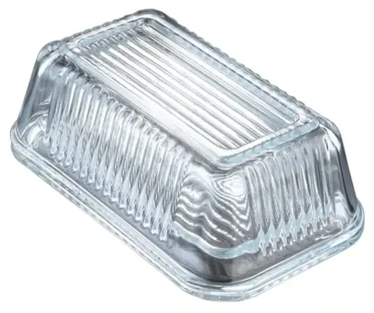 Lifetime Clear Glass Glass Butter Dish Butter Dish 1 Pk