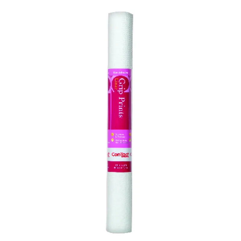 Con-Tact Grip Prints 4 Ft. L X 18 In. W White Non-Adhesive Shelf Liner