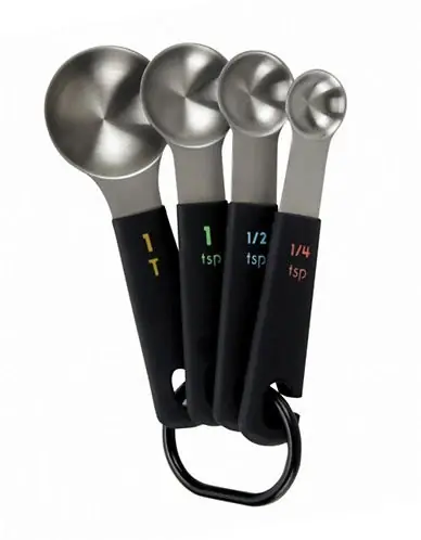 Oxo 76281 Stainless Steel Measuring Spoons - 4 Pieces