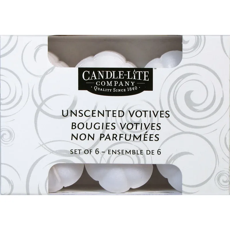 Candle-Lite White Unscented Scent Food Warmers Votive Candles