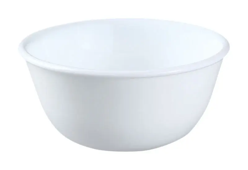 Corelle 12 Oz Winter Frost Glass/Porcelain Soup/Dessert Cup Bowl 5.5 In. D 1 Pk