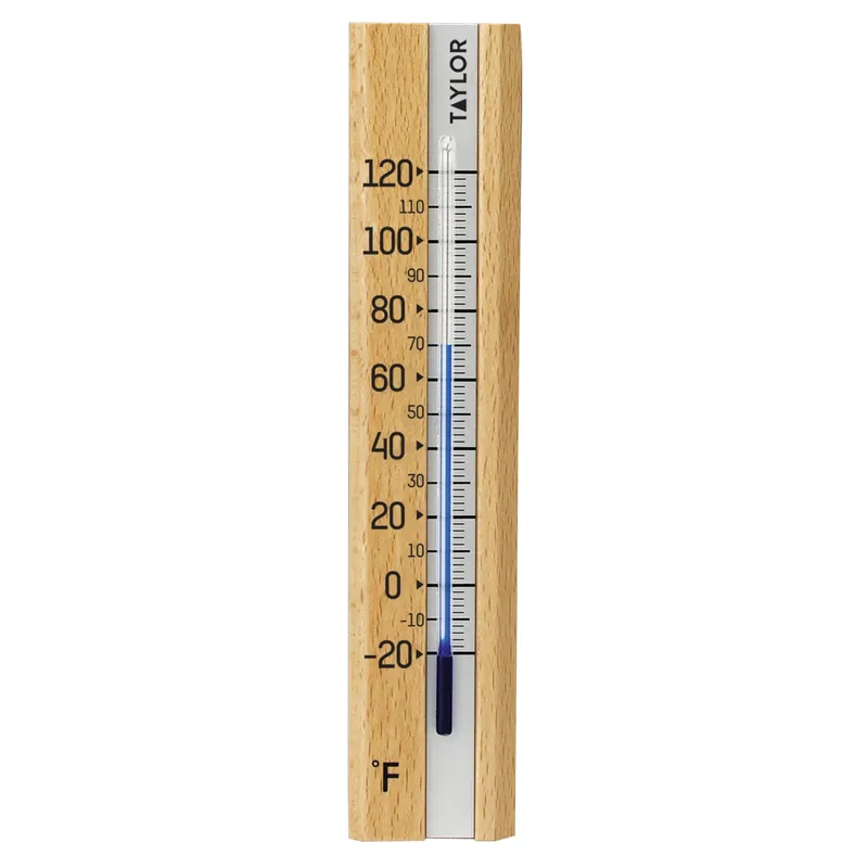 Indoor Thermometer, Wood Case