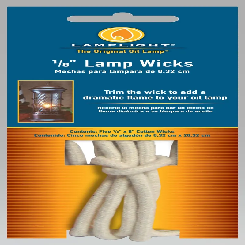 Lamplight Farms 1/8 In. X 8 In. L Round Wick Shape Cotton Lamp Wick 5 Pk