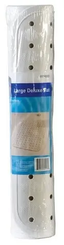 Living Accents MB3206-WHITE 15 X 31.5 In. White Deluxe Bath Mat