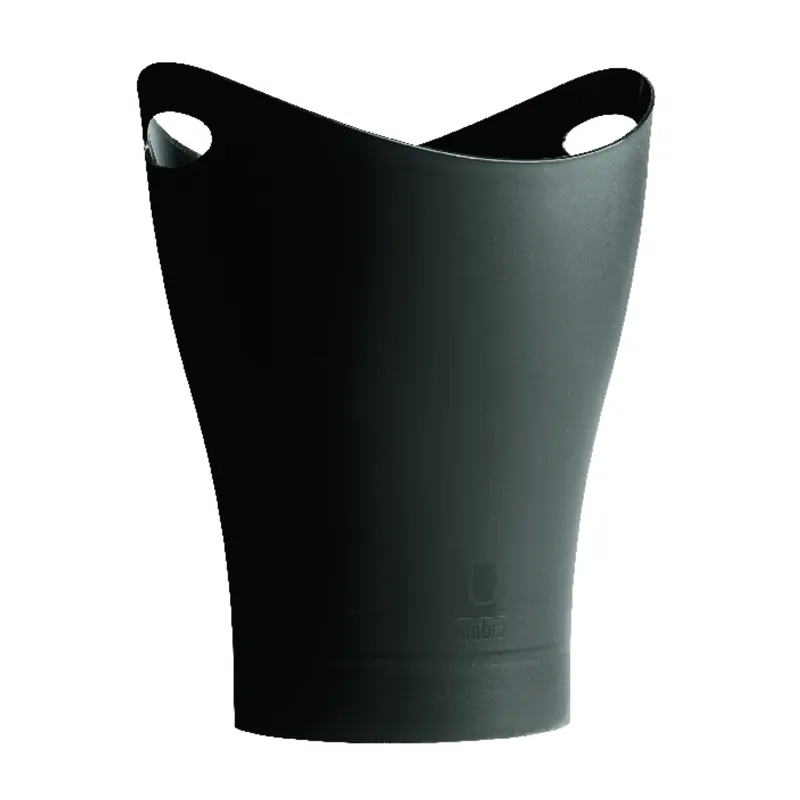 Umbra Garbino 2.25 Gal Black Plastic Contemporary Wastebasket