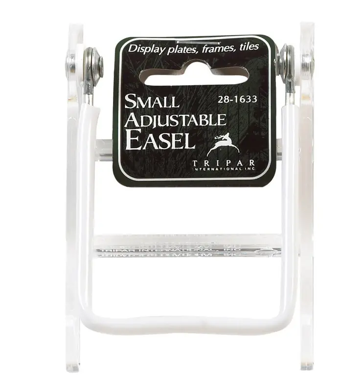 8 In. Acrylic Adjustable Easel - Clear, 3.5 In. H X 2.75 In. W