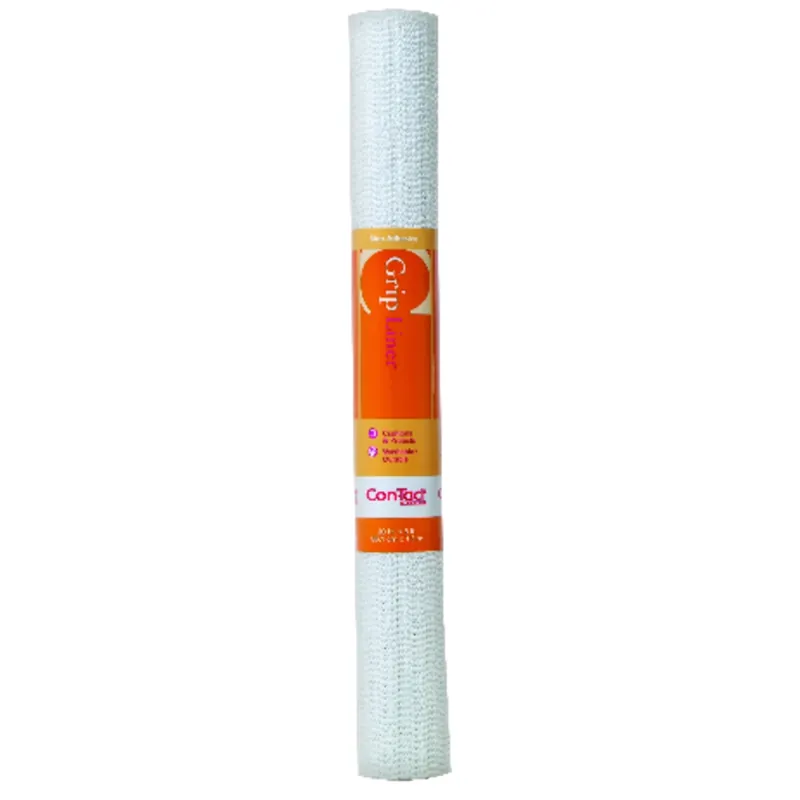 20 In. X 5 Ft. White Beaded Grip Non-adhesive Shelf Liner