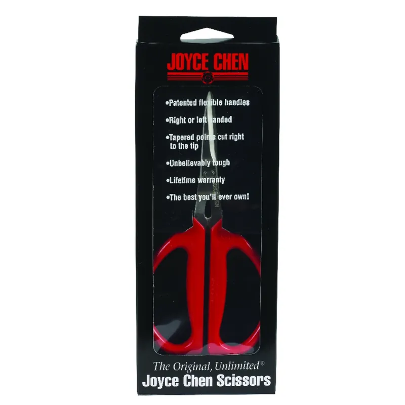 6-3/8 In. Stainless Steel Kitchen Scissors With Red Plastic Handle