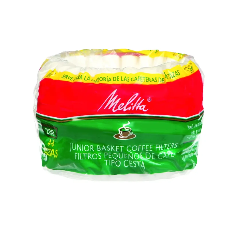 Melitta 4-6 Cups White Basket Coffee Filter 200 Pk