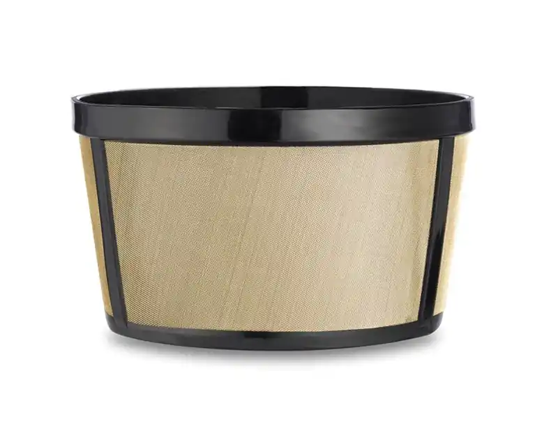 Medelco 12 Cups Black/Gold Basket Coffee Filter 1 Pk