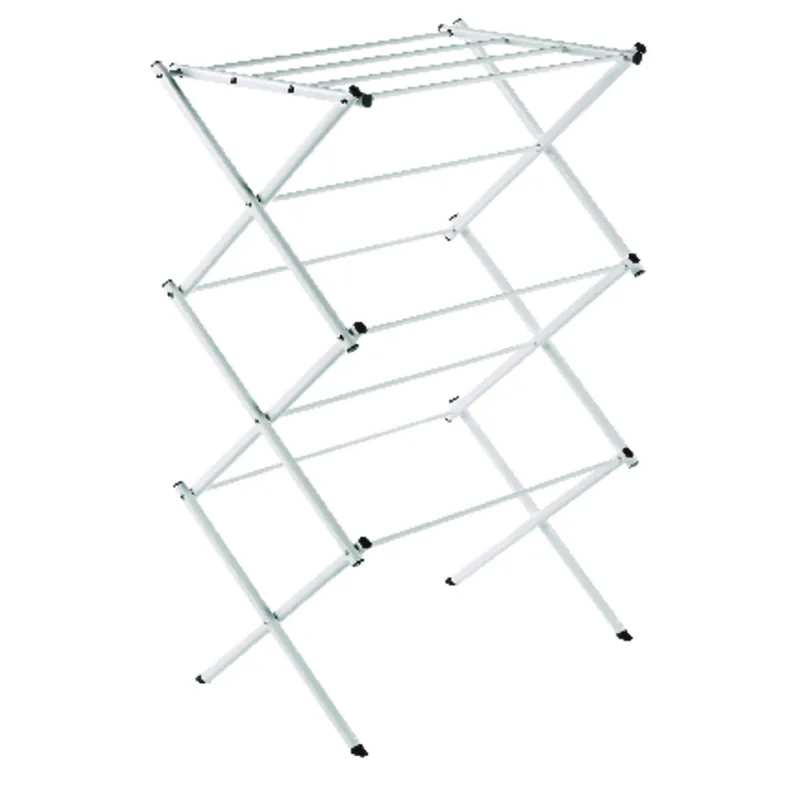 42 In. H X 14.5 In. W X 29 In. D Rugged Steel Accordion Collapsible Clothes Drying Rack