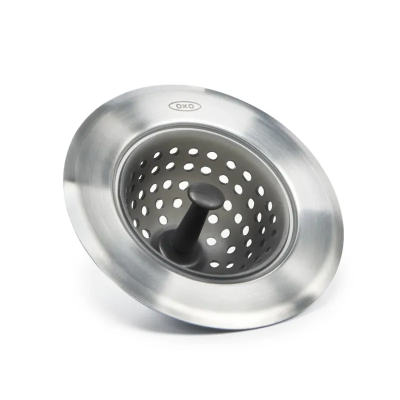 Good Grips Sink Strainer, Stainless Steel/Silicone