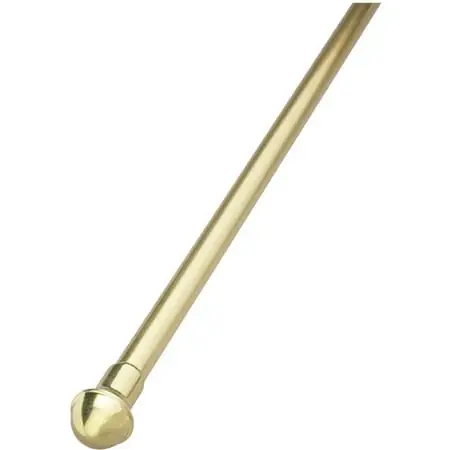 Traditional Brass Cafe Rod With Acorn Finials, 48-86 Inches, Model A7004213314