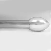 Piedmont Drapery Hardware Satin Nickel Egg Finial Rod 48-86 Inches Model 7004214260