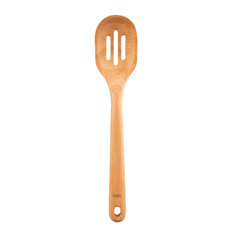 Good Grips Wooden Spoon, Slotted, Large