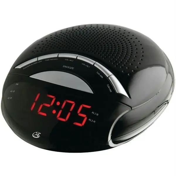 C222b Dual Alarm Digital Am/fm Clock Radio With Manual Snooze Function