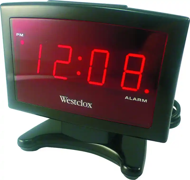 LED Plasma Alarm Clock, Black