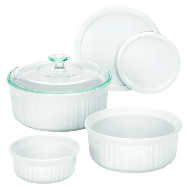 French White 11 In. W X 9.83 In. L Bake Set - 6 Piece Set