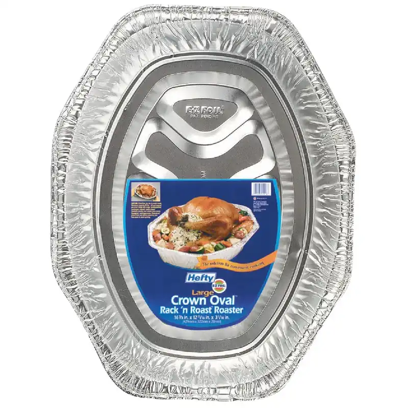 EZ Foil Roaster, With Rack, 17.25 X 12.75-In.