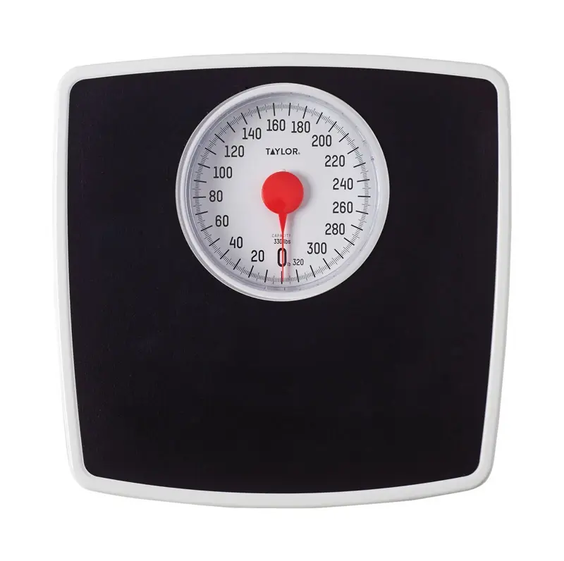 Silver/Black Mechanical Bath Scale With 5-In. Dial