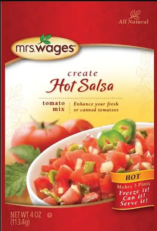 Mrs. Wages Hot Salsa Tomato Mix 4 Oz 1 Pk