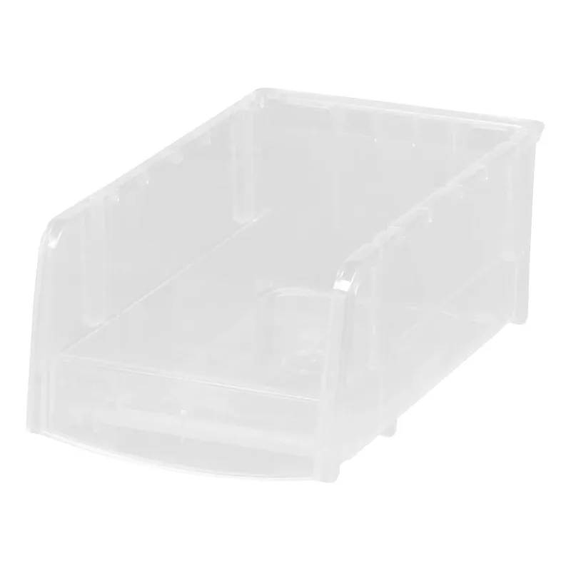 Clear Stackable Storage Bin 3 In. H X 4.5 In. W X 7.5 In. D