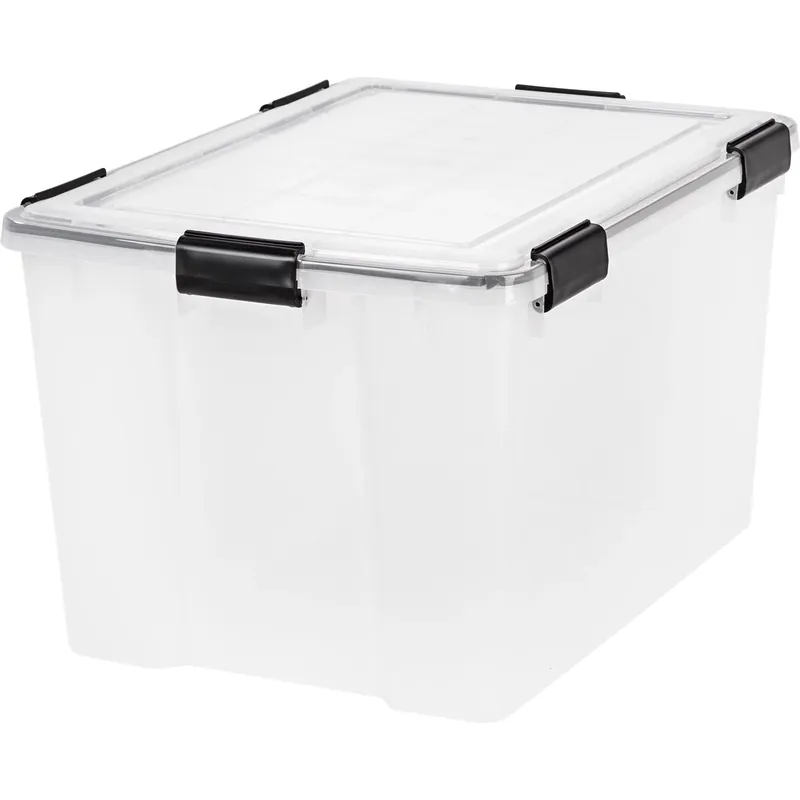 Weathertight 46 Quart Clear Storage Box 11.75 In. H X 15.75 In. W X 19.7 In. D