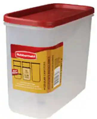 Rubbermaid 16 Cups Clear/Red Food Storage Container 1 Pk