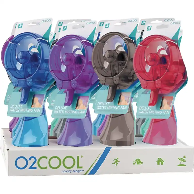 O2Cool 10.55 In. H X 2.75 In. D 1 Speed Misting Fan