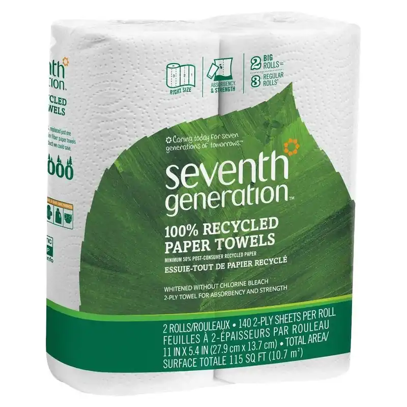 Seventh Generation Paper Towels 140 Sheet 2 Ply 2 Pk