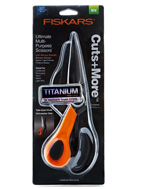 Cuts+More 5-In-1 Scissors, 9-In.