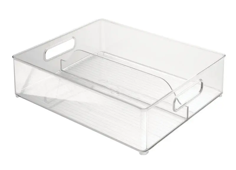 Clear Stackable Storage Bin 4 In. H X 12 In. W X 14.5 In. D