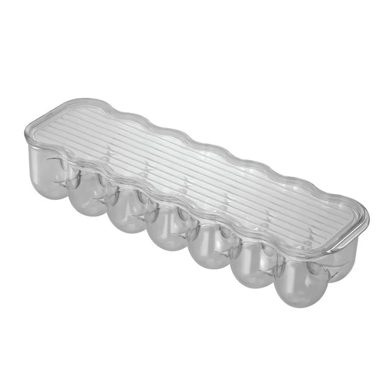 Refrigerator Binz Egg Holder & Lid, BPA-Free Clear Plastic
