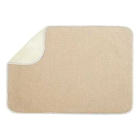 Microfiber Kitchen Drying Mat 41240 In Wheat Color, 18 X 24 Inches