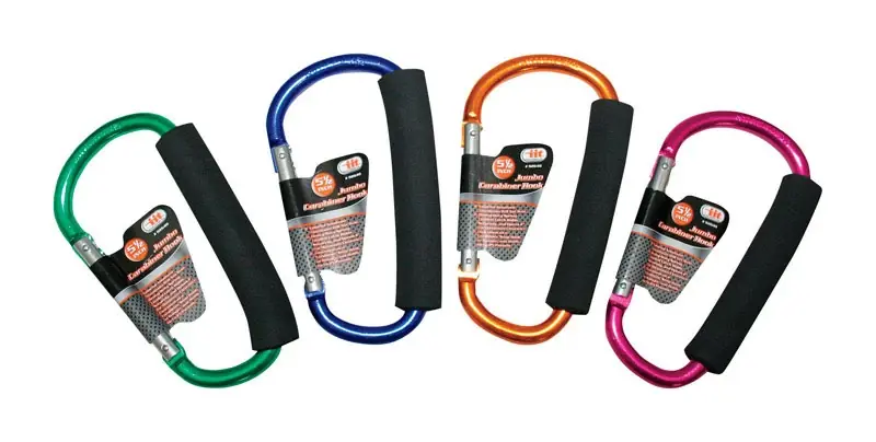 IIT Jumbo D Shaped Carabiner Aluminum 1 Pk