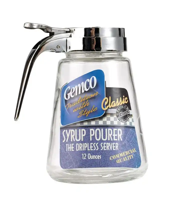 Lifetime Clear Glass Syrup Pourer Syrup Dispenser 1 Pk