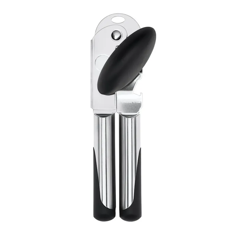 Satin Nickel Black/silver Stainless Steel Manual Can Opener 9.5"