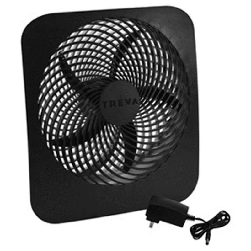 Portable Fan, Battery Or Electric-Powered, 2-Speed, 10-In.