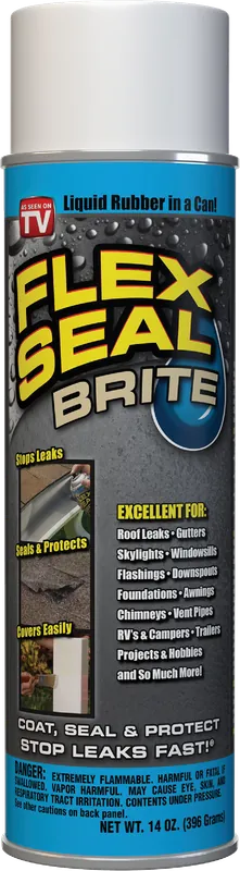 FLEX SEAL Rubber Sealant Coating, Brite White, 14-oz.