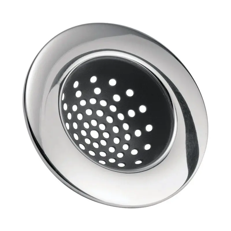 Silver Stainless Steel Sink Strainer 4-9/16 In. W X 4-7/16 In. L