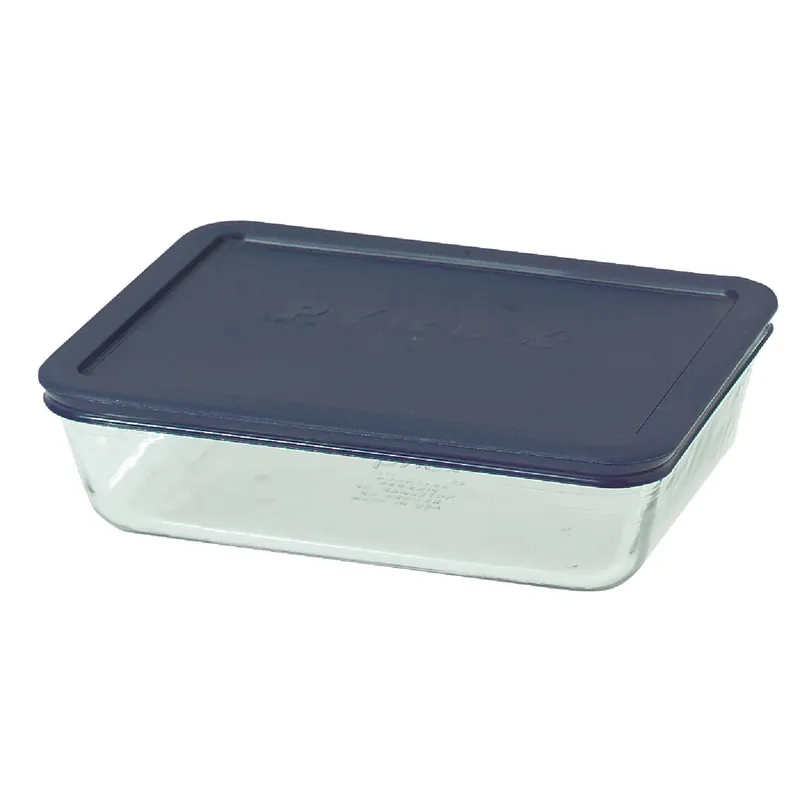 Baking Dish With Lid, Clear Glass, 6-Cup